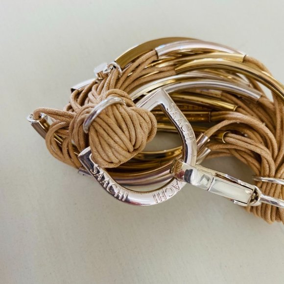 Saachi Multi string gold & silver bracelet - Picture 9 of 9